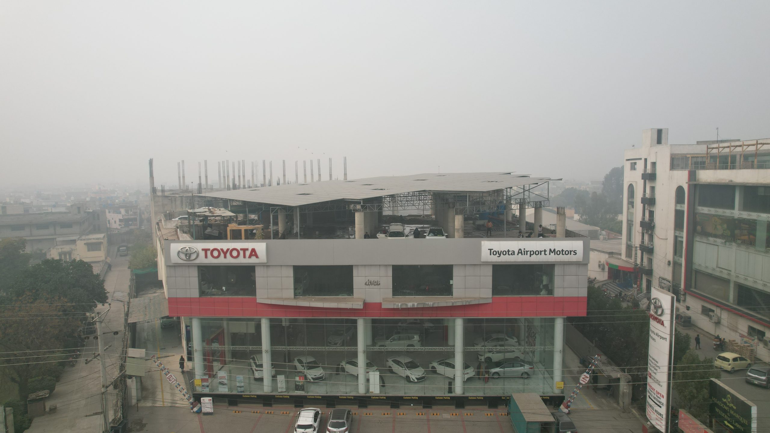 Sympl energy solarised the showroom building of Toyota Airport Motors